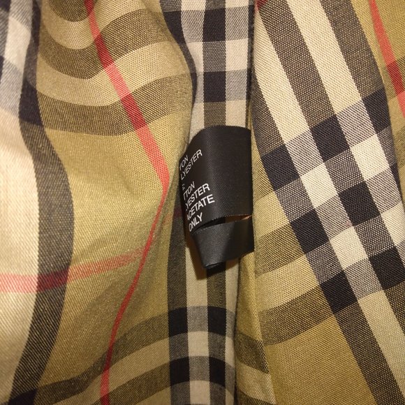 ❤️WOMENS BURBERRY Midi Length Peach Nova Check Lining Trench Swing Coat SZ 4 - Picture 8 of 12